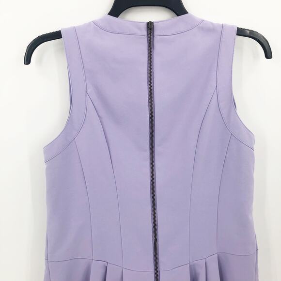 Nanette Lepore Womens Revolution Dress 6 Purple Stretch Crew Neck Sleeveless - Picture 8 of 12